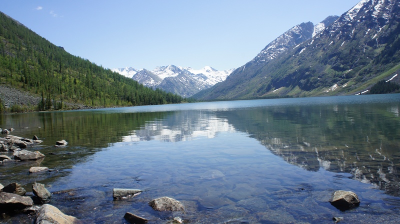 Отражение в Среднем озере