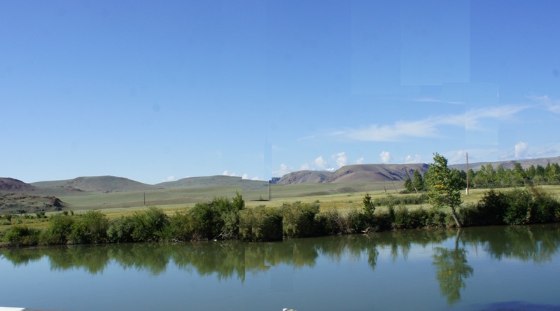 Отражение в реке Чаган-Узун