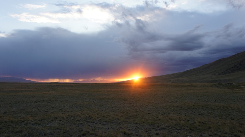 Закат на плато Укок